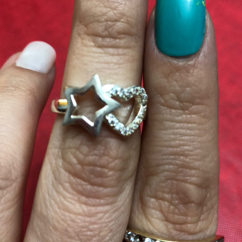 ❣️2/$12 Star and Heart CZ ring